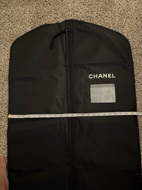 CHANEL Black Garment Cover with ID Window